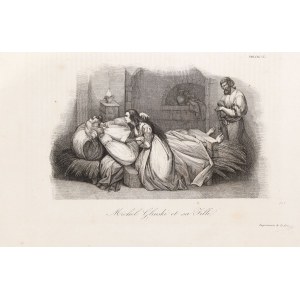MICHAŁ GLIŃSKI Z CÓRKĄ W WIĘZIENNEJ CELI, 1836-37