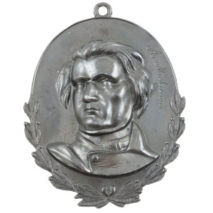 PLAKIETA, ADAM MICKIEWICZ, Polska, ok. 1900