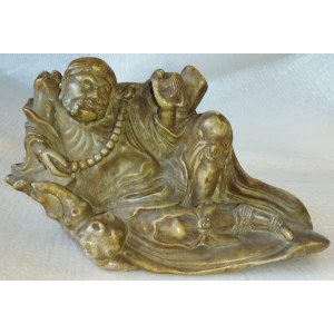 ŚPIĄCY BODHIDHARMA, Chiny, XIX / XX w.
