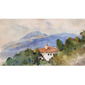 Julian Fałat (1853-1929), Italian Landscape, 1913