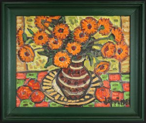 Romana Lipeż (1917-2003), Martwa natura z cyniami, 1981