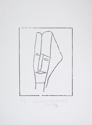 Jerzy Panek (1918-2001), Próba portretu Józefa Gielniaka X, 1963