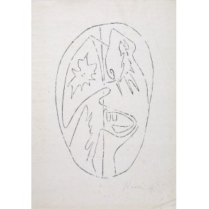 Jerzy Panek (1918-2001), Dante. Die Göttliche Komödie (Kopf des Teufels), 1964