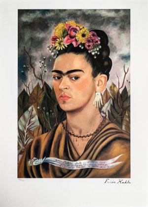 Frida Kahlo (1907-1954), Autoportret z dedykacją dla dr Eloesseu