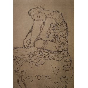 Gustav Klimt (1862-1918), Sitzende Frau