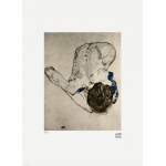 Egon Schiele (1890-1918), Akt in blauen Strümpfen