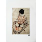 Egon Schiele (1890-1918), Akt w czerwonej sukience