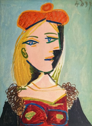 Pablo Picasso (1881-1973), Marie Therese w pomarańczowym berecie