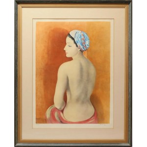 Moses Kisling (1891-1953), Nude in a Turban, 1952