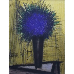 Bernard Buffet (1928-1999), Der violette Blumenstrauß, 1967
