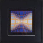 Victor Vasarely (1906 -1997), Kek-ed II, 1975