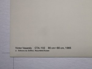 Victor Vasarely (1906 -1997), CTA-102, 1975