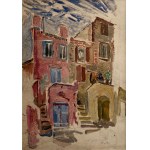 Mela Muter (1876-1967), Landscape from the South of France (recto) / Townhouses (verso)
