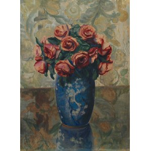 Teodor GROTT (1884-1972), Róże w wazonie, 1906