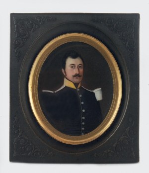 Leon BRZEZIŃSKI (1809-1865), Miniatura - Portret mężczyzny