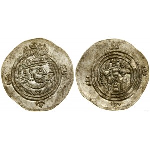 Perzia, drachma, 36. rok vlády, mincovňa YZ (Yazd)