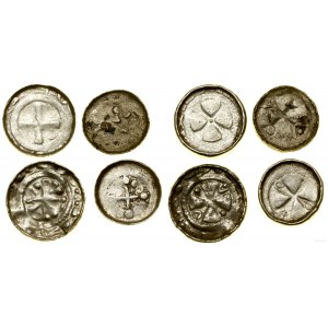 Niemcy, zestaw 4 x denar krzyżowy, X/XI w.