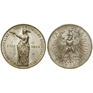 Niemcy, talar, 1862, Frankfurt