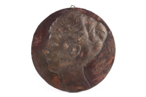 Wacław Bębnowski (1865 Dubieniec - 1945 Aleksandrów Kujawski), Profil kobiety, 1918