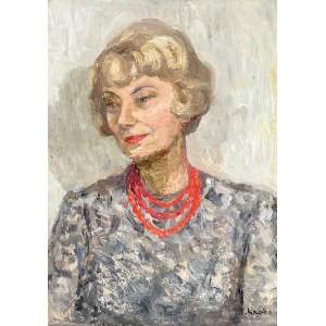 Irena Knothe (1904-1986), Rote Perlen, 1960er Jahre.