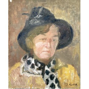 Irena Knothe (1904-1986), Pani w kapeluszu, lata 60. XX w.