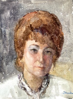 Irena Knothe (1904-1986), Portret kobiety, lata 60. XX w.