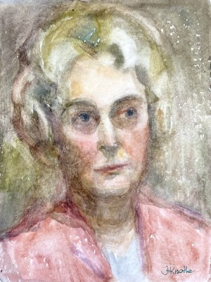 Irena Knothe (1904-1986), Portret kobiety, lata 70. XX w.