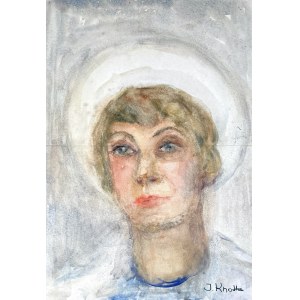 Irena Knothe (1904-1986), Pani w kapeluszu, lata 60 XX w.