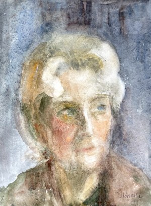 Irena Knothe (1904-1986), Portret kobiety, lata 70. XX.