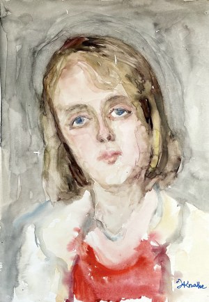 Irena Knothe (1904-1986), Portet dziewczyny, lata 60. XX .