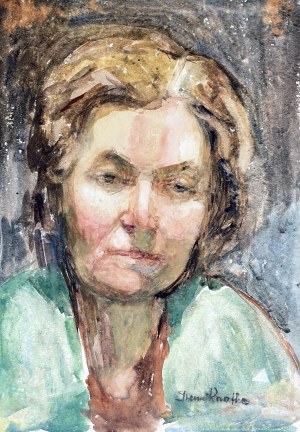 Irena Knothe (1904-1986), Portret kobiety, lata 70. XX w.
