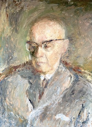 Irena Knothe (1904-1986), Portret męża, lata 60. XX w.