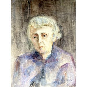 Irena Knothe (1904-1986), Portret starszej pani, lata 70. XX w.