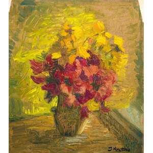 Irena Knothe (1904-1986), Bukiet kwiatów w wazonie, lata 60. XX w.