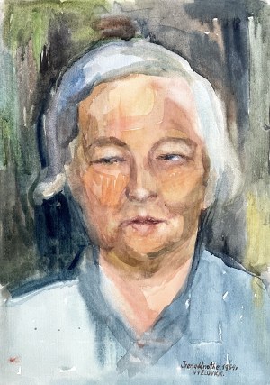Irena Knothe (1904-1986), Portret kobiecy, 1964
