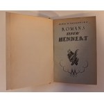 NAŁKOWSKA Zofia - Romans Teresy Hennert I wydanie 1924