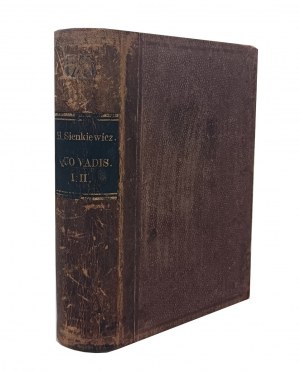 SIENKIEWICZ Henryk - QUO VADIS 2 volumes 1st ed. 1896