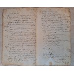 Rękopis miasto Gniew Mewe 8 stycznia 1798