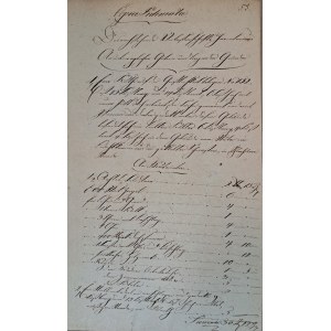 Rękopis miasto Gniew Mewe 14 listopada 1825