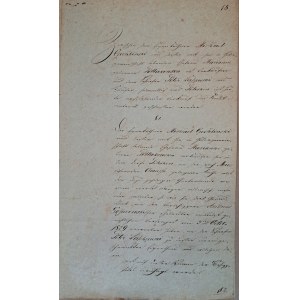 Manuskript Stadt Gniew Mewe 10. Juni 1835