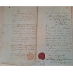 Rękopis miasto Gniew Mewe 10 czerwca 1835