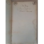 Rękopis miasto Gniew Mewe 27 stycznia 1796