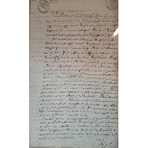 Rękopis miasto Gniew Mewe 6 listopada 1799