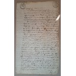 Rukopis mesta Gniew Mewe 6. novembra 1799
