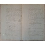 Manuskript Stadt Gniew Mewe 17. August 1815