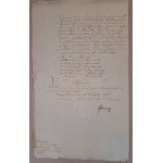Rękopis miasto Gniew Mewe 17 sierpnia 1815