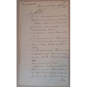 Manuscript City of Gniew Mewe July 24, 1840