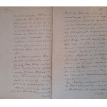 Rękopis miasto Gniew Mewe 24 lipca 1840