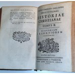 JABŁOŃSKI - INSTITUTIONES HISTORIAE CHRISTIANAE t.1-3 [komplet v 1 zv.] 1766