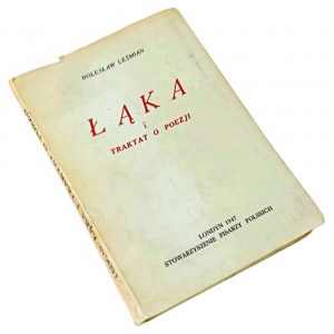 LEŚMIAN - Łęka I TRAKTAT O POEZJI, vydané 1947.